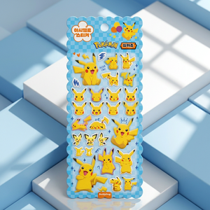 <b>For</b> Marshmallow PVC <b>Stickers</b> Pikaed Korean Soft Squishy 3D Puffy UV Printed Diary <b>Laptop</b> Phone Deco Bulk Distributor - Product Image 3