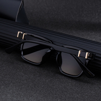 Lunettes de soleil tendance Partagas pour hommes, monture carrée souple en PC, protection UV400, avec logo personnalisé, vente en gros