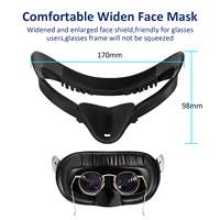Pour Quest 2 accessoires Fitness Interface faciale remplacement de mousse avec entretoise de lunettes et protecteur de lentille conception de Circulation d'air