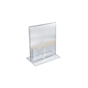 A4 A5 paper Inserted plastic brochure clear acrylic sign holder