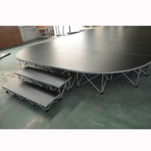 Scène de spectacle mobile portable, plateforme extérieure en bois pour événements - Product Image 5