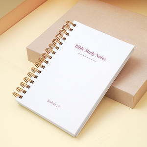 Bobina dorada Encuadernación en espiral Notas <span class=keywords><strong>DE</strong></span> ESTUDIO <span class=keywords><strong>DE</strong></span> LA <span class=keywords><strong>Biblia</strong></span> Soporte completo Diseño personalizado Páginas internas y material <span class=keywords><strong>de</strong></span> cubierta y logotipo - Product Image 6