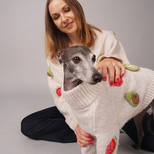 2025 cane inverno famiglia Look <span class=keywords><strong>Pet</strong></span> vestiti moda Outdoor comodo abbinamento cane e proprietario vestiti maglione - Product Image 1