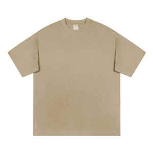 High Quality 400g Organic Cotton Round Neck Blank Short Sleeved Men's Screen Printed <b>T</b>-<b>shirt</b> Top Blank Custom logo <b>T</b> <b>Shirts</b> - Product Image 1