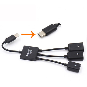 Type C <b>Hub</b> 3 In 1 <b>Usb</b> 3.0 Data Transfer For Mobile Devices With Power Supply - Product Image 1