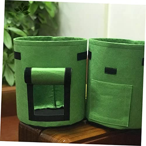Sacs de culture de pommes de terre de 10 gallons avec fenêtre à rabat, sacs de plantation de jardin avec poignée durable, pots en tissu non tissé épaissi - Product Image 6
