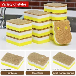 Fashion Sponges Scouring Pads Cute Shape Brush Tableware Glass Wash Dishes Kitchen Home Cleaning Tool