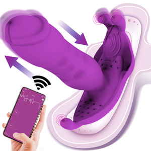 Vibrateur <span class=keywords><strong>anal</strong></span> commandé par application pour femmes avec fonction de poussée à distance, vibrateur <span class=keywords><strong>anal</strong></span> en silicone multi-fréquence pour le plaisir - Product Image 1