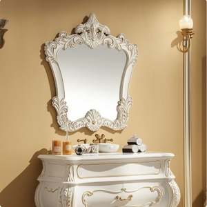 Meuble de salle de bain de style français, design en bois massif, armoires de salle de bain, miroir, meuble de salle de bain - Product Image 3