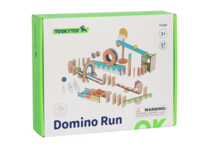 2024 Thiết Kế Mới Bằng Gỗ Domino Trò Chơi Thiết Lập Bóng Theo Dõi Chạy Đầy Màu Sắc Xếp Chồng Xây Dựng Khối Đồ Chơi Cho Trẻ Em - Product Image 5
