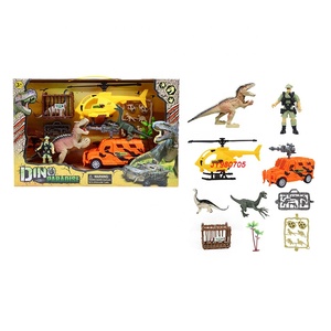 Juguete Militar de Rescate JinYing con Coche y Dinosaurio, Set de Juego de Plástico - Product Image 3