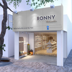 ตู้โชว์เครื่องแต่งหน้าห้างสรรพสินค้าทำจากไม้แนวคิดการออกแบบตกแต่งภายในร้านขายปลีกทันสมัยตามสั่ง - Product Image 2