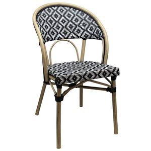 Vente en gros <span class=keywords><strong>discount</strong></span> balcon extérieur café français bistro rotin aluminium chaises en osier chaise de bistro français - Product Image 3