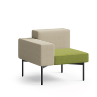 Ensemble de canapés modulaires multi-modules élégants et modernes avec revêtement en tissu PU pour usage commercial, hôtelier et scolaire