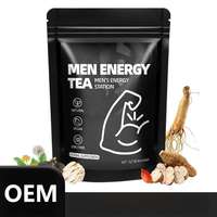 Thé aux herbes Maca Ginseng Cordyceps pour la vitalité masculine et l'énergie durable, 20 sachets, fabricant OEM sous marque privée