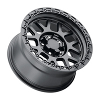 Rueda de Aleación de Aluminio Forjado Resistente con Diseño de Rayos Divididos, Nueva, con Anillo Simulado Beadlock, Compatible con Camionetas y SUVs, 17-20 Pulgadas, Múltiples Acabados