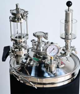 ถังหมักเบียร์ทรงกรวย50L ถังหมักไวน์แบบเคลื่อนที่สำหรับโรงงานผลิต304 - Product Image 3