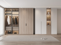 Armoire de chambre à coucher moderne et économique, double dressing, vente directe d'usine en Chine