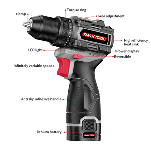 TMAXTOOL Taladro de Impacto con Cable de 16V, Motor sin Escobillas, 10mm, Velocidad Variable, Atornillador Manual para Perforación y Fijación - Product Image 2