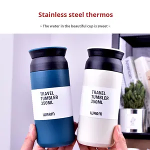 Gobelet isotherme en acier inoxydable 304 de conception japonaise Harajuku, gobelet à café portable haut de gamme pour femmes, isolation <span class=keywords><strong>thermique</strong></span> de 12 à 24 heures - Product Image 3