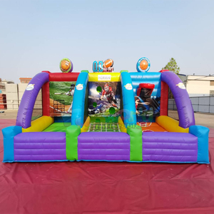 Wholesale outdoor kids jeux gonflablesids ball goals <b>games</b> 3 in 1 carnival <b>game</b> set - Product Image 1