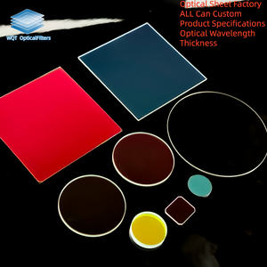 <span class=keywords><strong>Filtre</strong></span> en verre bleu personnalisé 200NM-1100NM pour tiges de guidage de lumière, résistant à la chaleur, pour instruments optiques - Product Image 3