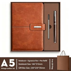 Luxury Business Notebook Pen <b>Gift</b> Kit Custom Logo Cultural Creative Journal for Corporate Employee Reward Client NoteBook Sets - Product Image 2