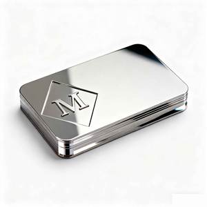 บัตรสมาชิกวีไอพีโลหะแกะสลักแบบกำหนดเองบัตรของขวัญโลหะสีทองหรูหราสแตนเลสพร้อมแถบสัญลักษณ์สำหรับธุรกิจ - Product Image 4