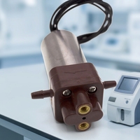 Válvula Solenoide de Diafragma de 2 Vías, 12V 0.3A 3.6W, Orificio de 2mm, para Analizador Médico, Máquina de Codificación por Inyección de Tinta