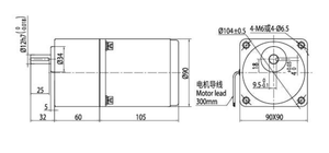 1350 U/min 220V Einphasiger Getriebemotor mit Einstellbarer Geschwindigkeitsregelung 50Hz 40W Wechselstrommotor - Product Image 2