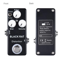 Pédale d'effet guitare basse personnalisée en gros distorsion Vintage alimentation DC9V pédales d'effets retard Overdrive boîte en métal