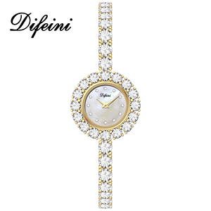 Commercio all'ingrosso di lusso diamanti in ottone orologi al quarzo per le donne classico <span class=keywords><strong>oro</strong></span> <span class=keywords><strong>argento</strong></span> impermeabile quadrante analogico moda Business stili - Product Image 1