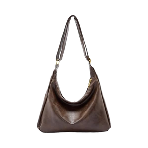 Sac Hobo en PU pour femme <span class=keywords><strong>Celestina</strong></span>, ultra doux, pliable, en cuir végétalien, sac à main à bandoulière avec fermeture à glissière, sac fourre-tout tendance et décontracté - Product Image 1