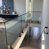 Système de balustrade en verre trempé et acier inoxydable pour balcon de villa moderne, installation facile pour la sécurité extérieure