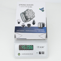 Alat Cukur Elektrik Pria Resuxi 9900 Tahan Air IPX6 Kepala Cukur Magnetik 9D Layar LCD Alat Cukur Putar Perlengkapan Perawatan Kepala