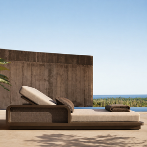 Chaise longue d'extérieur pour patio, ensemble <span class=keywords><strong>de</strong></span> mobilier <span class=keywords><strong>de</strong></span> <span class=keywords><strong>jardin</strong></span> pour resort, chaises longues <span class=keywords><strong>de</strong></span> villa, chaise longue d'extérieur en aluminium pour patio, <span class=keywords><strong>lit</strong></span> <span class=keywords><strong>de</strong></span> soleil d'hôtel - Product Image 1