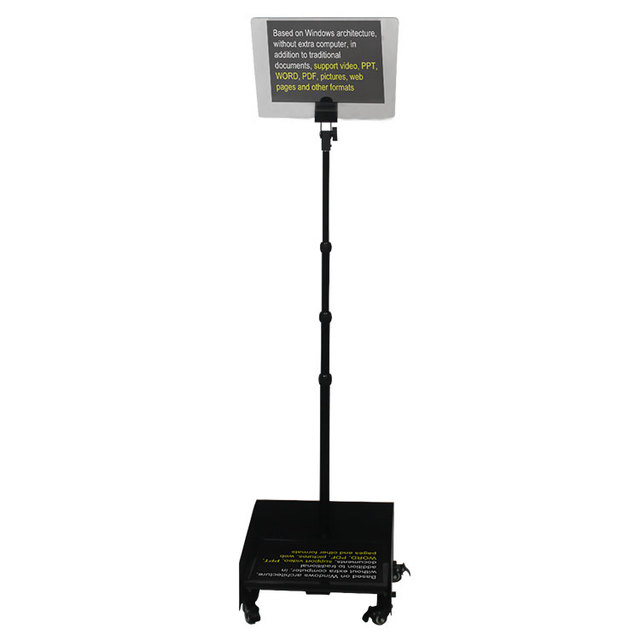 TL Media STP17 17 Inch Aluminum CE Certified Presidential Conference Speech Teleprompter with for Interface