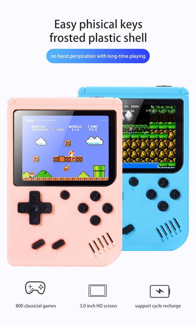 800 in 1 kids portable learning gaming controller retro mini tv box hand video game console consola portatil for mario bros