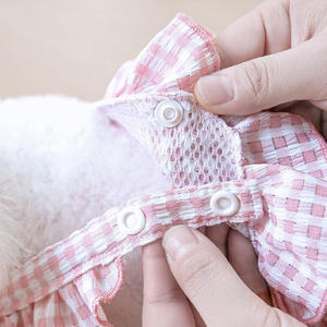 पपी डॉग फ्लोरल लेस बेली बैंड - नर और मादा कुत्तों के लिए यूनिसेक्स फिजियोलॉजिकल पैंट, वसंत और गर्मियों के लिए पालतू कपड़े - Product Image 2