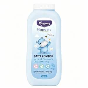 Momeasy Hygepure Talco Naturale <span class=keywords><strong>per</strong></span> <span class=keywords><strong>Neonati</strong></span> a Base di Amido di Mais con Camomilla, Avena e Foglie di Pesco, <span class=keywords><strong>Polvere</strong></span> Lenitiva <span class=keywords><strong>per</strong></span> <span class=keywords><strong>Neonati</strong></span> - Product Image 6