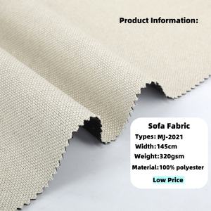 Vải bọc ghế sofa chất lượng cao 100% polyester dệt trơn, kiểu vải lanh, trọng lượng trung bình 320gsm - Product Image 2