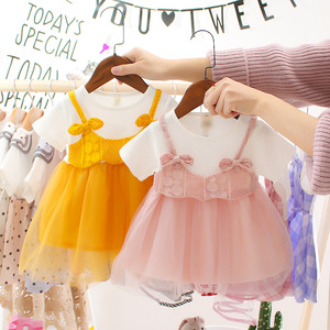 Vestiti Estivi per Bambine in Stile Coreano, Gonne Senza Maniche in Cotone, Abiti da Principessa per Bambine 0-3 Anni - Product Image 6