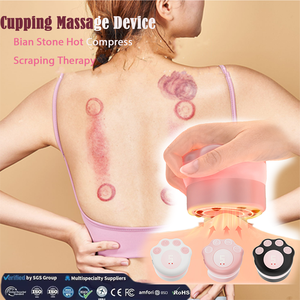 Guasha Schröpftherapie-Set mit Elektrischer Heizung, Infrarot-Physiotherapie, USB-Betrieb, Tragbar für Körpermassage und Saugtherapie - Product Image 1