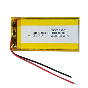 Paket baterai Li-ion Ion Lithium polimer isi ulang 803160 <span class=keywords><strong>3</strong></span>.7V 2200mAH 803060 - Product Image 1