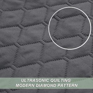 Geometric Pattern King Size Bedding <b>Set</b> with Pillow Shams, Ultra Soft Lightweight Quilt <b>Bedspreads</b> & Coverlets for All Season - Product Image 5
