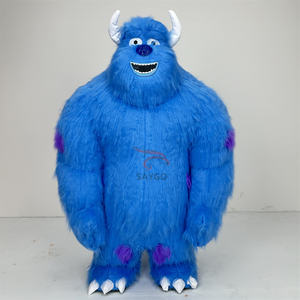 Monsters Inc personaje de dibujos animados 6-8ft inflable Grinchs & Sully Krampus Monsters Onesie gigante Cosplay mascota disfraz volar traje - Product Image 2