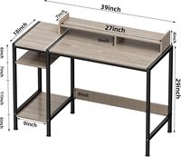 Table de bureau de jeu d'ordinateur en bois de bureau à domicile de conception minimaliste moderne de vente chaude pour la maison et le bureau