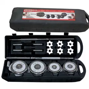 Adjustable Dumbbells, 50Lbs Free Weight Set With Connector, 3 In1 Dumbbells Set Used As Barbell