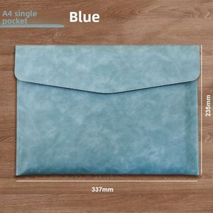 Funda Protectora de Cuero Elegante para Oficina y Escuela, para Cuadernos y Documentos A4, con Doble Bolsillo, para la Escuela - Product Image 4