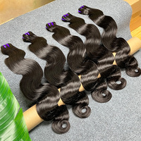 12a Grade Vietnamien Raw Double Drawn Bodywave Bundles 100% Cheveux Humains Vierge Cuticule Aligné Tissage Naturel Corps Vague Bundles